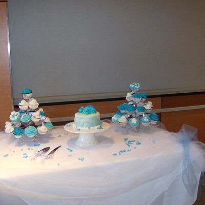 Wedding Cake And Wedding Cupcakes Wedding Cake And Wedding Cupcakes