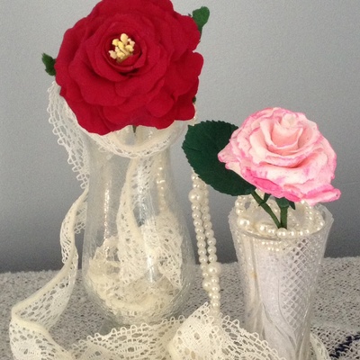 Two More Roses I Made With Clay Craft Air Dry Clay Happy How They Both Turned Outleaving Them Displayed On My Fireplace Mantleas A Remin Two More Roses I Made With Clay Craft Air Dry Clay Happy How They Both Turned Outleaving Them Displayed On My Fireplace Mantleas A Remin