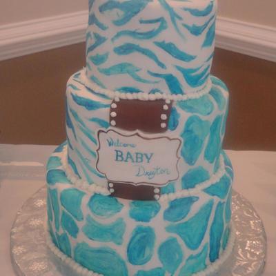 Blue & White Animal Print Blue & White Animal Print