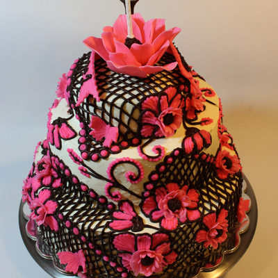 Cream Cheese Covered Tiramisu Cake With Butter Cream Piping Big Flower And Small Flower Accents Are Made Of Modeling Chocolate Butterfly I... Cream Cheese Covered Tiramisu Cake With Butter Cream Piping Big Flower And Small Flower Accents Are Made Of Modeling Chocolate Butterfly I...