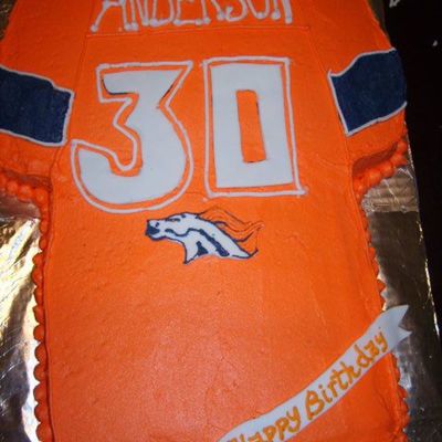 Denver Broncos "30Th" Birthday Cake Denver Broncos "30Th" Birthday Cake