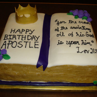 Purple And Gold Bible Cake Purple And Gold Bible Cake