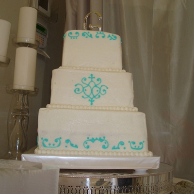Square Wedding Cake Square Wedding Cake