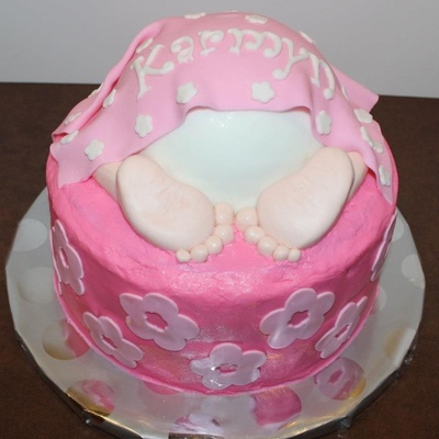 Baby Girl Shower Cake Baby Girl Shower Cake