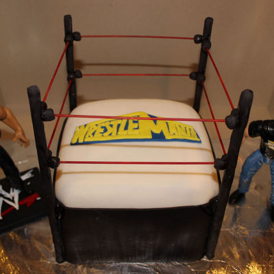 Wrestling Ring Cake Wrestling Ring Cake