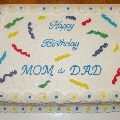 Confetti Birthday Cake on Cake Central