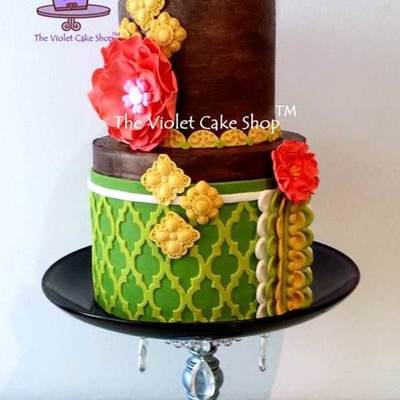 Rustic Semi-Naked Ganache Cake With Citrus Colours Rustic Semi-Naked Ganache Cake With Citrus Colours