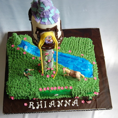 Tangled Rapunzel Cake Tangled Rapunzel Cake