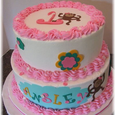 Monkey Love Birthday Cake Monkey Love Birthday Cake