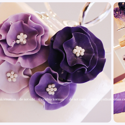 Purple Ombre Cupcake Tower Purple Ombre Cupcake Tower