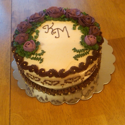 Chocolate Dulce De Leche Bridal Shower Cake! :) Chocolate Dulce De Leche Bridal Shower Cake! :)