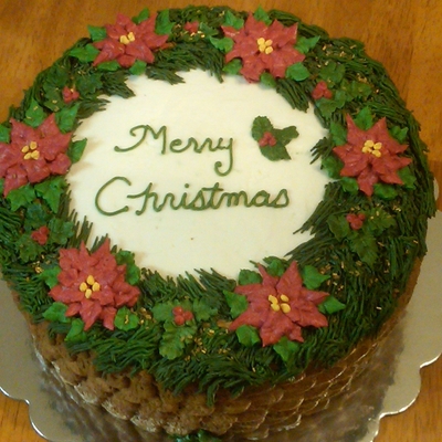 Christmas Poinsettia Wreath Christmas Poinsettia Wreath