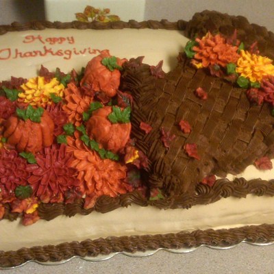 Yellow Cake Filled With A Caramel Pumpkin Pecan Mousse Decorated All With Buttercream Took This Cake To Work For Our Thanksgiving Luncheo Yellow Cake Filled With A Caramel Pumpkin Pecan Mousse Decorated All With Buttercream Took This Cake To Work For Our Thanksgiving Luncheo