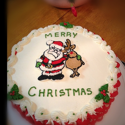 Chocolate Cake With White Chocolate Mint Mousse Filling And Decorated With Mint Flavored Buttercream Took This For Our Christmas Luncheon Chocolate Cake With White Chocolate Mint Mousse Filling And Decorated With Mint Flavored Buttercream Took This For Our Christmas Luncheon
