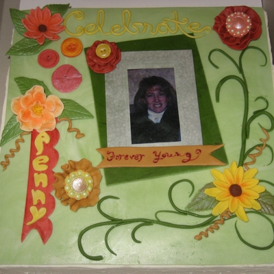 Scrapbook Page Cake Scrapbook Page Cake