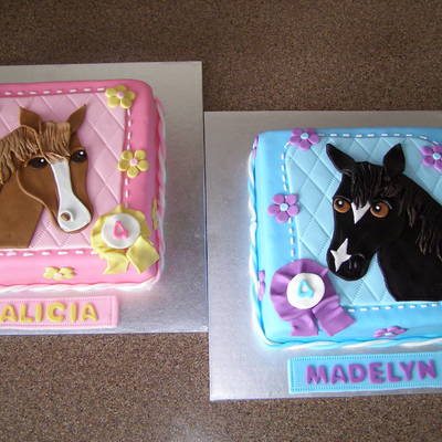 Horse Cakes For Twins Horse Cakes For Twins