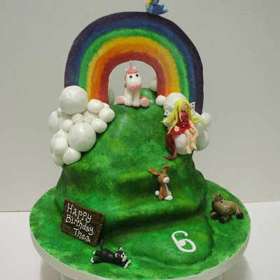 Rainbow Mountain Cake Rainbow Mountain Cake