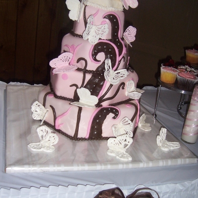 Kindreas Butterfly Wedding Cake Kindreas Butterfly Wedding Cake