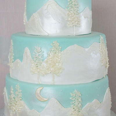Mountain Wedding Cake Mountain Wedding Cake