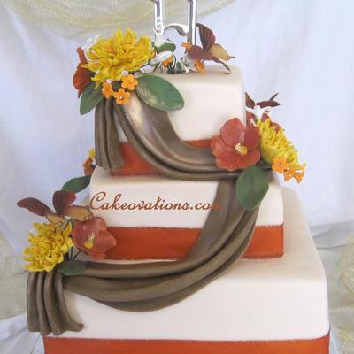 Fall Wedding Cake Fall Wedding Cake