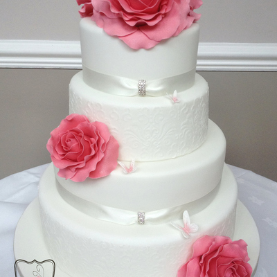 The Wedding Cake I Made Last Weekend Those Roses Almost Did Me In I Made The Petal Paste Gum Paste Myself But Rather Stupidly Didnt Co The Wedding Cake I Made Last Weekend Those Roses Almost Did Me In I Made The Petal Paste Gum Paste Myself But Rather Stupidly Didnt Co