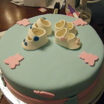 Baby Booties Cake Baby Booties Cake
