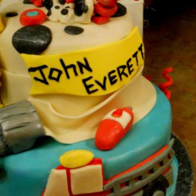 Fireman Themed Birthday Cake Fireman Themed Birthday Cake