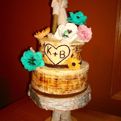 Birch Bark Wedding Cake Birch Bark Wedding Cake