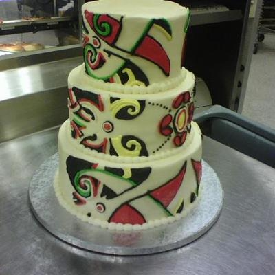 Tribal Shield Wedding Cake Tribal Shield Wedding Cake