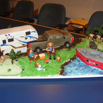 Retirement Cake For Beloved Boss! Retirement Cake For Beloved Boss!