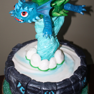 A Wild Cake Indeed This Is Warnado And His Portal Of Power The Round Portal Is 14 Inches Round The Cake Stand About 35 Feet Hi A Wild Cake Indeed This Is Warnado And His Portal Of Power The Round Portal Is 14 Inches Round The Cake Stand About 35 Feet Hi