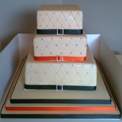 3 Tier Quilted Wedding Cake 3 Tier Quilted Wedding Cake