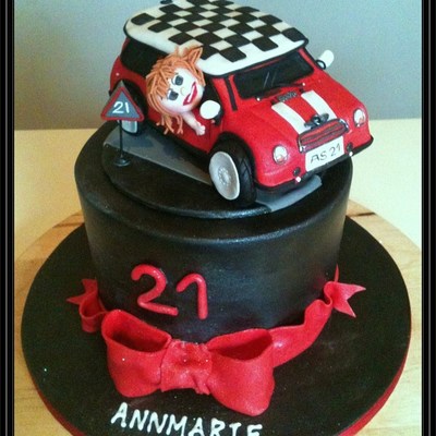Mini Cooper Car Cake For 21St Birthday Vanilla Cake With Vanilla Buttercream And Rasperry Conserve Wrapped In Milk Chocolate Ganache All... Mini Cooper Car Cake For 21St Birthday Vanilla Cake With Vanilla Buttercream And Rasperry Conserve Wrapped In Milk Chocolate Ganache All...
