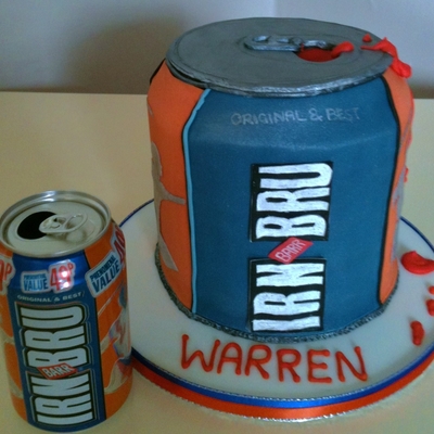Irn-Bru Fizzy Drink Cake Irn-Bru Fizzy Drink Cake