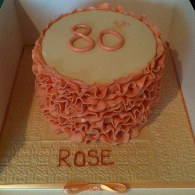 Peach Ruffles Birthday Cake Peach Ruffles Birthday Cake