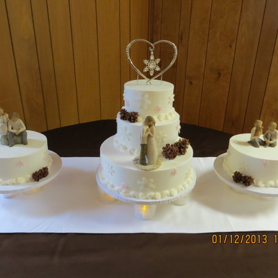 Winter Wedding Cake Winter Wedding Cake