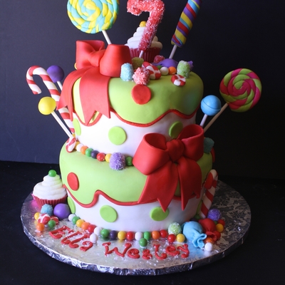 Holly Jolly {Christmas} Birthday Cake Holly Jolly {Christmas} Birthday Cake