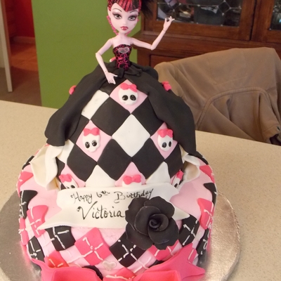 Draculaura Doll Cake Draculaura Doll Cake
