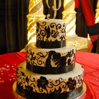 Black And White Wedding Cake Black And White Wedding Cake