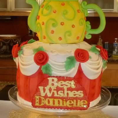 Teapot Bridal Shower Cake Teapot Bridal Shower Cake