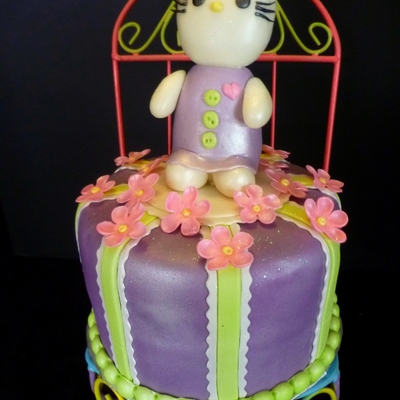 A Hello Kitty Cake Made At The Last Minute To Celebrate The Fifth Birthday Of A Darling New Friend A 6 Tier Of Chocolatestrawberry Marb A Hello Kitty Cake Made At The Last Minute To Celebrate The Fifth Birthday Of A Darling New Friend A 6 Tier Of Chocolatestrawberry Marb