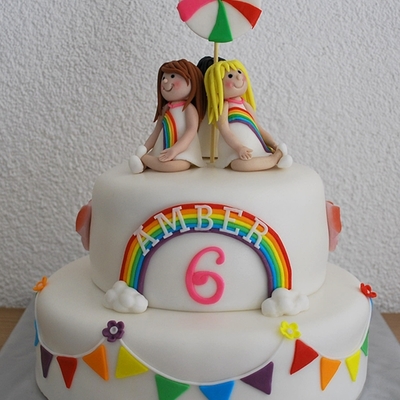 All The Colours Of The Rainbow (K3) Cake All The Colours Of The Rainbow (K3) Cake