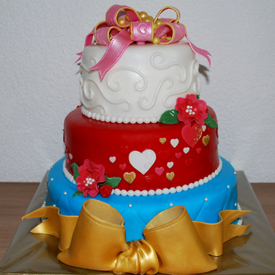 Colourful Pip Studio Style Wedding Cake Colourful Pip Studio Style Wedding Cake