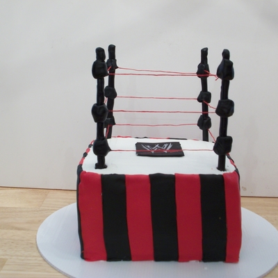 Wrestling Ring Cake Wrestling Ring Cake