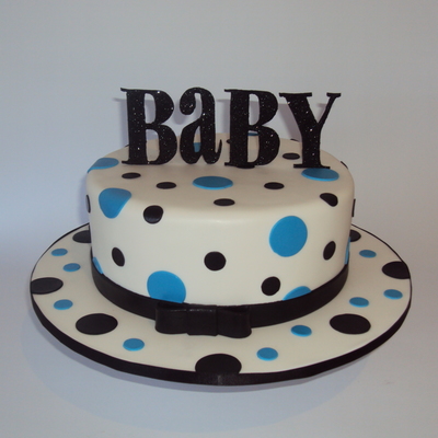 Poka Dot Baby Shower Cake Poka Dot Baby Shower Cake