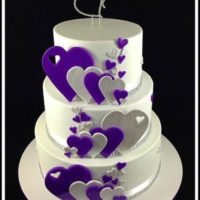 Three Tiers Of Cake Goodness Made Up Of White Chocolate Dark Chocolate And Mars Bar Mud Cakes The Hearts Were Made From Fondant And The Br... Three Tiers Of Cake Goodness Made Up Of White Chocolate Dark Chocolate And Mars Bar Mud Cakes The Hearts Were Made From Fondant And The Br...