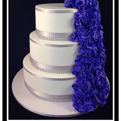 Purple Ruffle Cascade Purple Ruffle Cascade