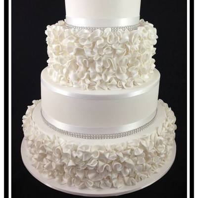 Ruffle/scrunch Flower Cake Ruffle/scrunch Flower Cake