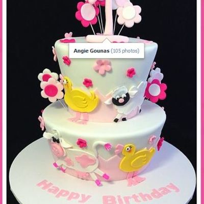 A Gorgeous Farmyard Cake For A First Birthday The Cake Was Inspired By An Elite Cake Designs Cake I Used An 8 Inch Jaffa Mud Cake And A A Gorgeous Farmyard Cake For A First Birthday The Cake Was Inspired By An Elite Cake Designs Cake I Used An 8 Inch Jaffa Mud Cake And A