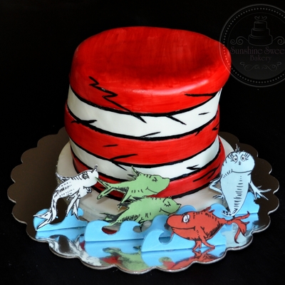Dr. Seuss "one Fish, Two Fish, Red Fish, Blue Fish" Cake Dr. Seuss "one Fish, Two Fish, Red Fish, Blue Fish" Cake